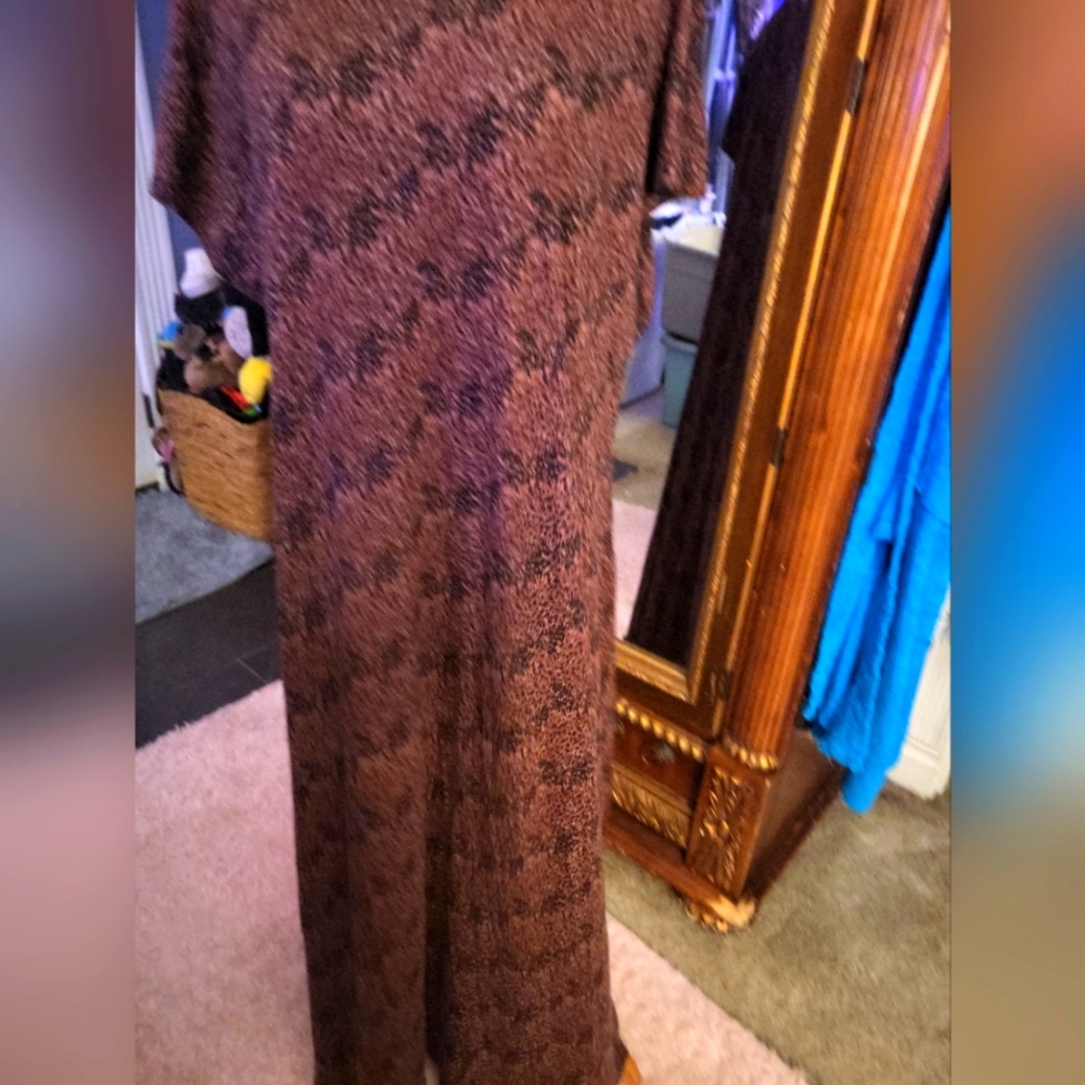LULAROE Super Rare CHARLOTTE Leopard Half TANK DRESS LONG 3XL BLACK BROWN